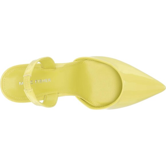 Marc Fisher Womens Green Leather Closed Pointed Toe Hadya Slingback Pumps Shoes - Picture 5 of 8